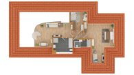 Exklusive 3,5-/ 4,5-Zi.-Wohnung mit zwei Terrassen in bester Lage von HD-Neuenheim zu verkaufen! - Ebene 2
